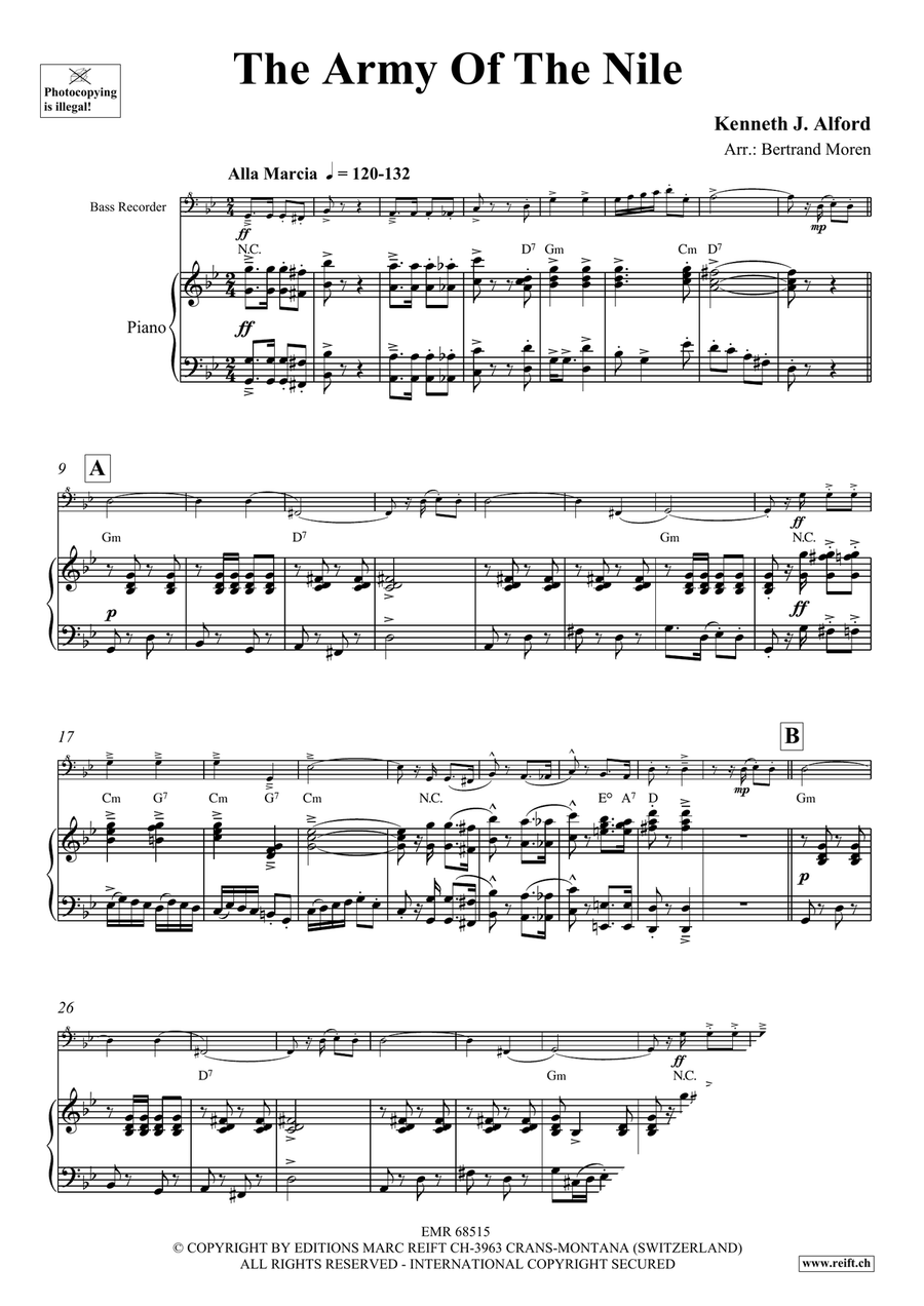 The Army Of The Nile The Army Of The Nile Bass Recorder scores gallery preview page 3