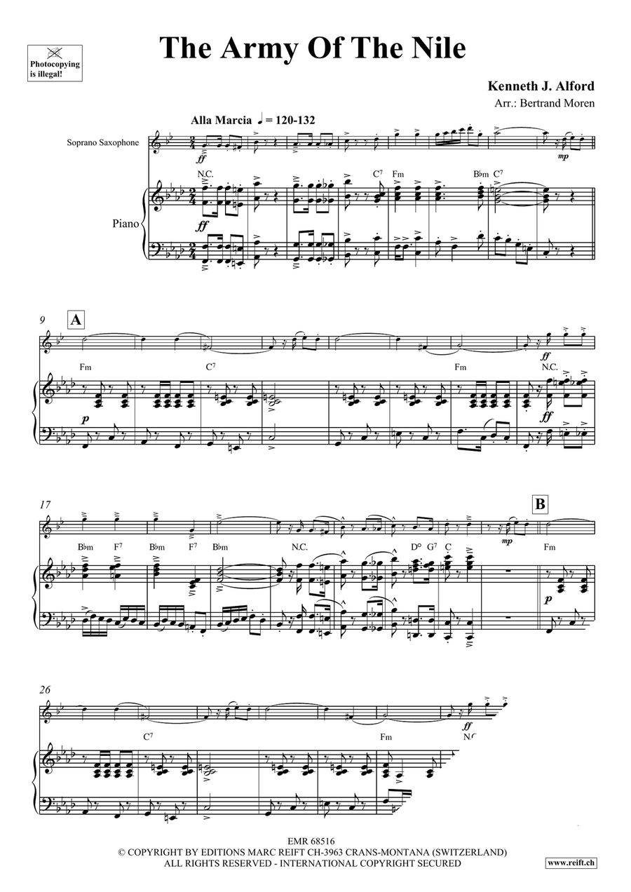 The Army Of The Nile The Army Of The Nile Soprano Saxophone scores gallery preview page 3