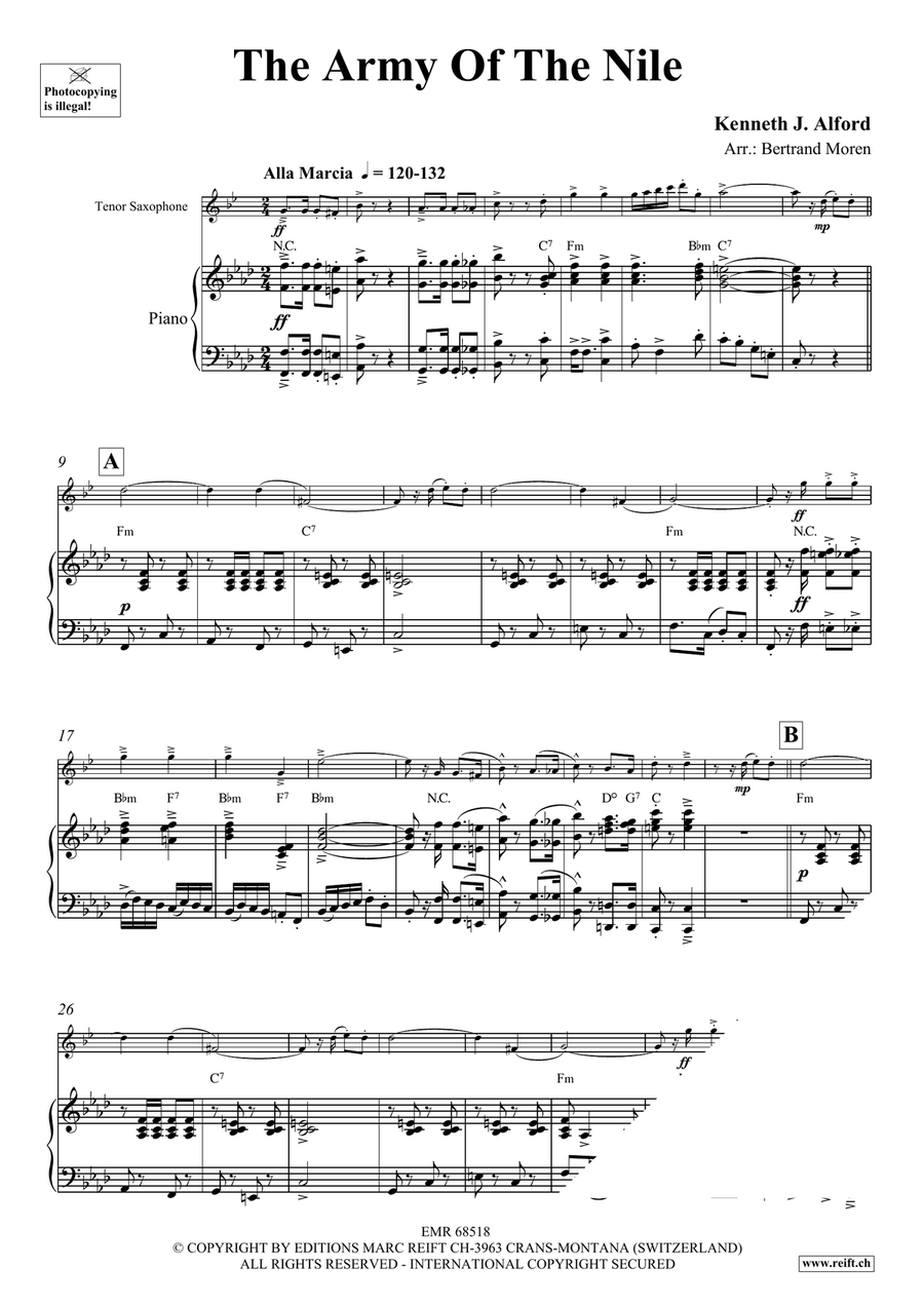 The Army Of The Nile The Army Of The Nile Tenor Saxophone scores gallery preview page 3