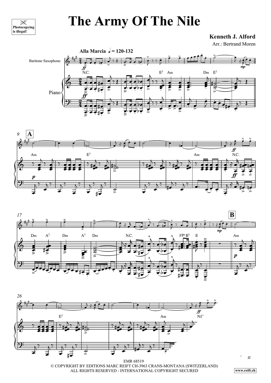 The Army Of The Nile The Army Of The Nile Baritone Saxophone scores gallery preview page 3