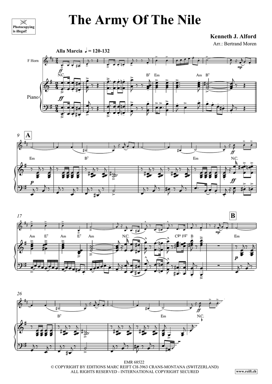 The Army Of The Nile The Army Of The Nile Horn scores gallery preview page 3
