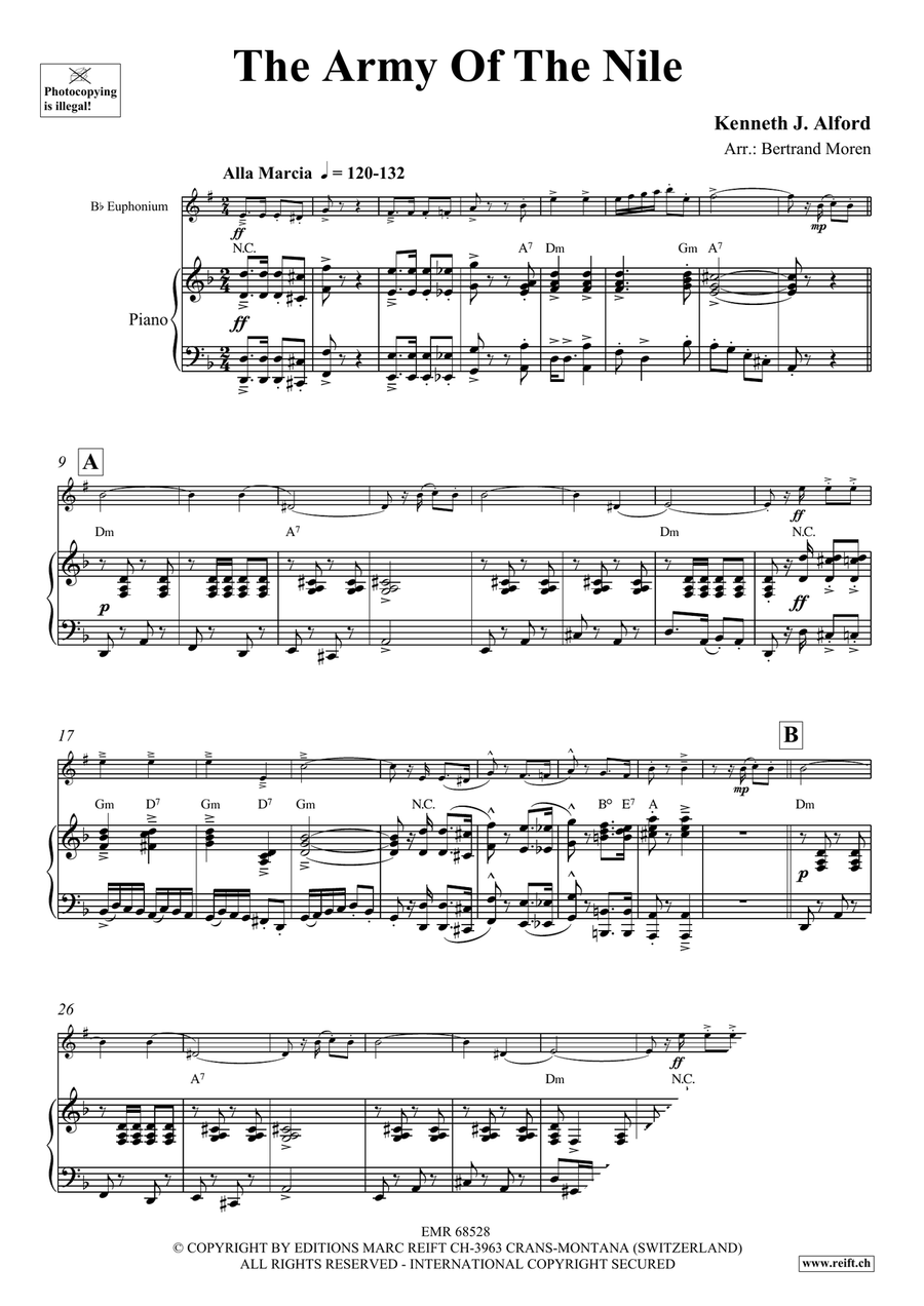 The Army Of The Nile The Army Of The Nile Euphonium scores gallery preview page 3