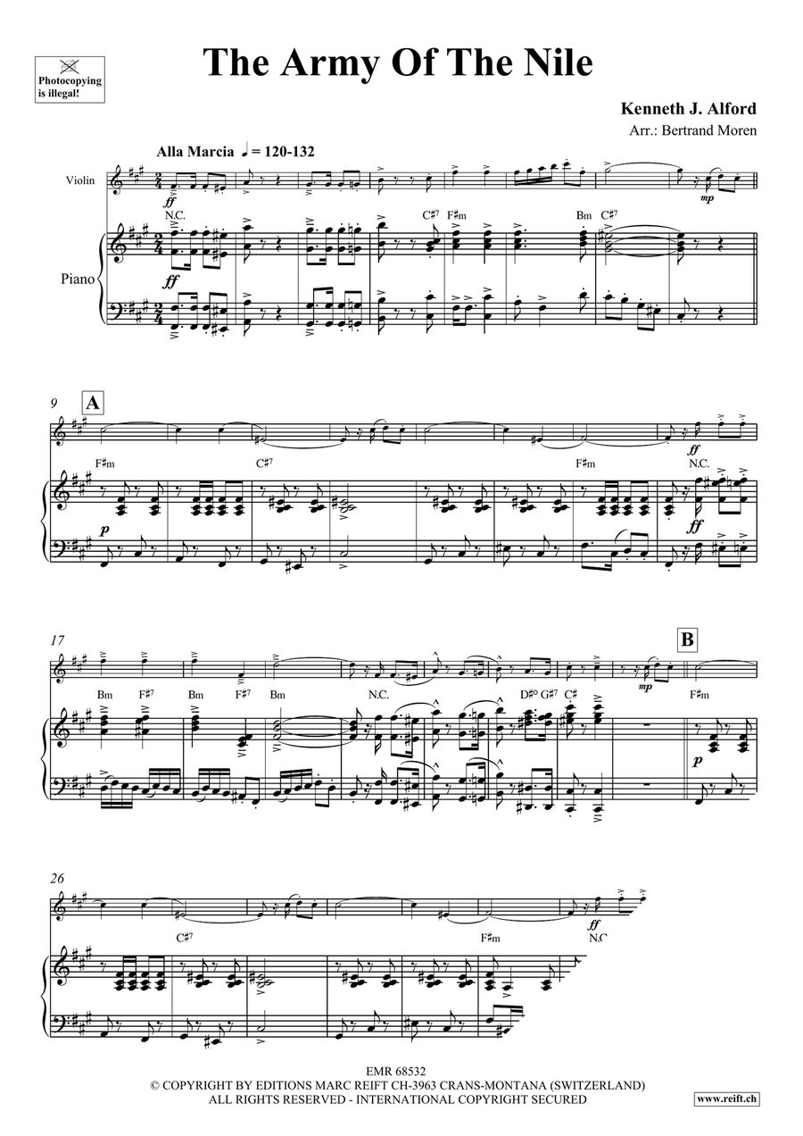 The Army Of The Nile The Army Of The Nile Violin Solo scores gallery preview page 3