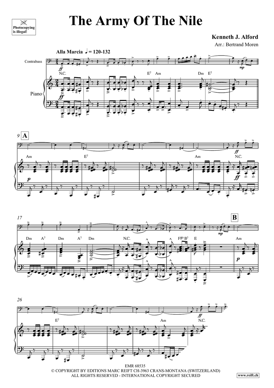 The Army Of The Nile The Army Of The Nile Double Bass scores gallery preview page 3