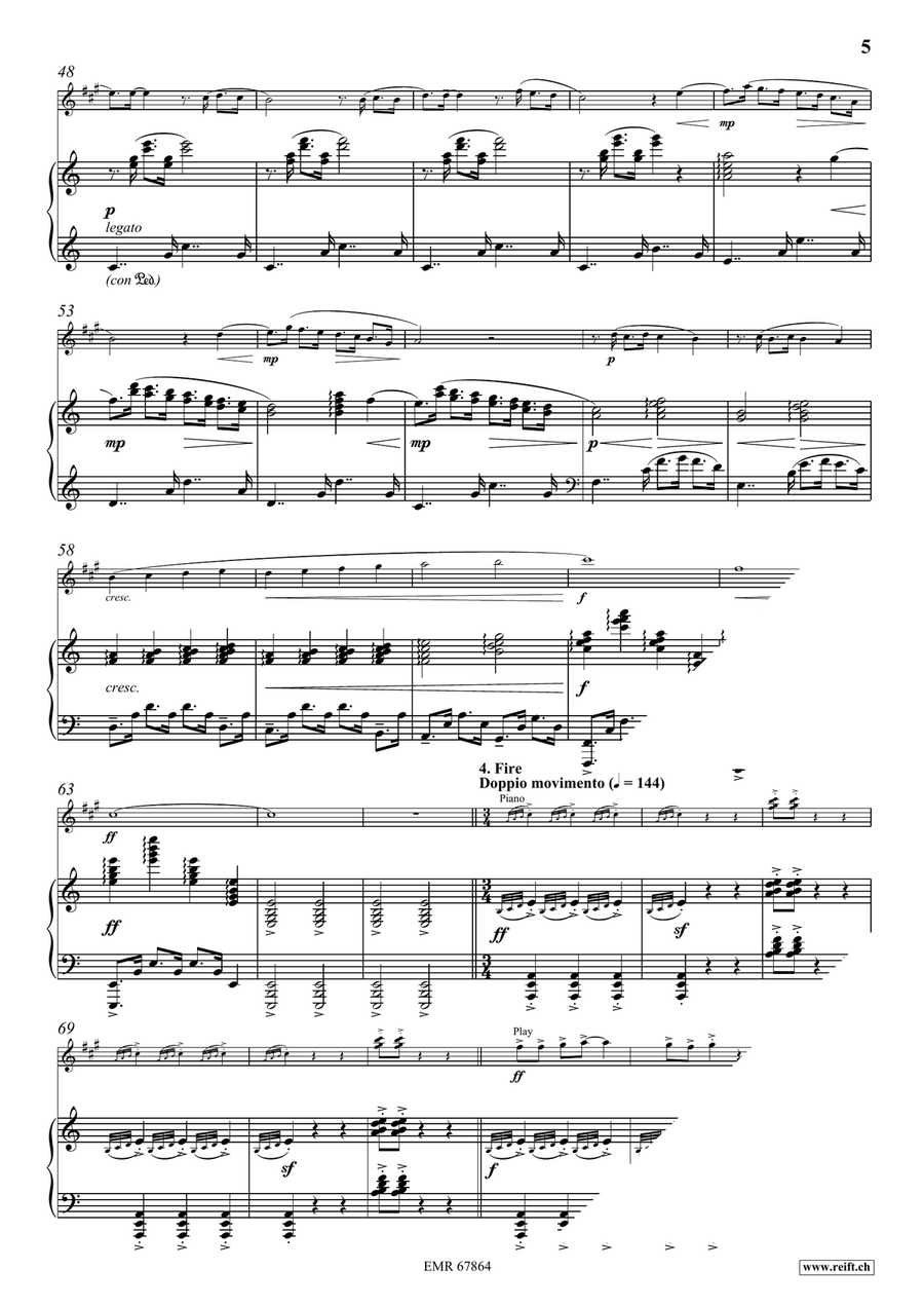 Four Elements Four Elements Alto Saxophone scores gallery preview page 7