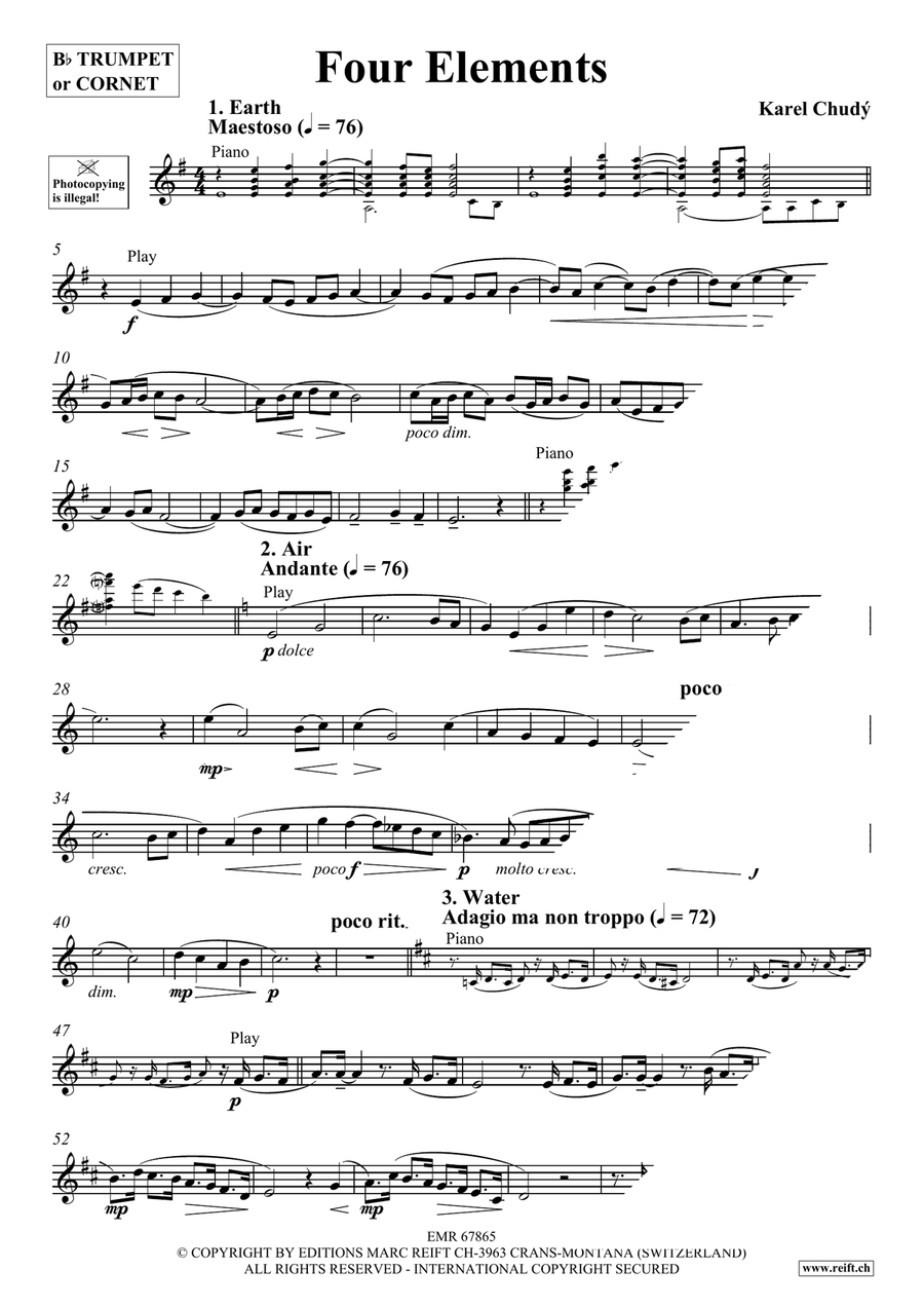 Four Elements Four Elements Cornet scores gallery preview page 4