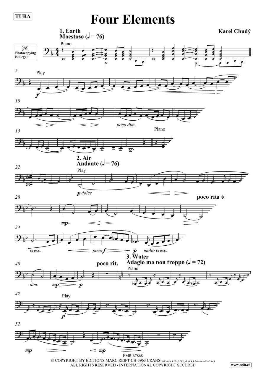 Four Elements Four Elements Tuba scores gallery preview page 4