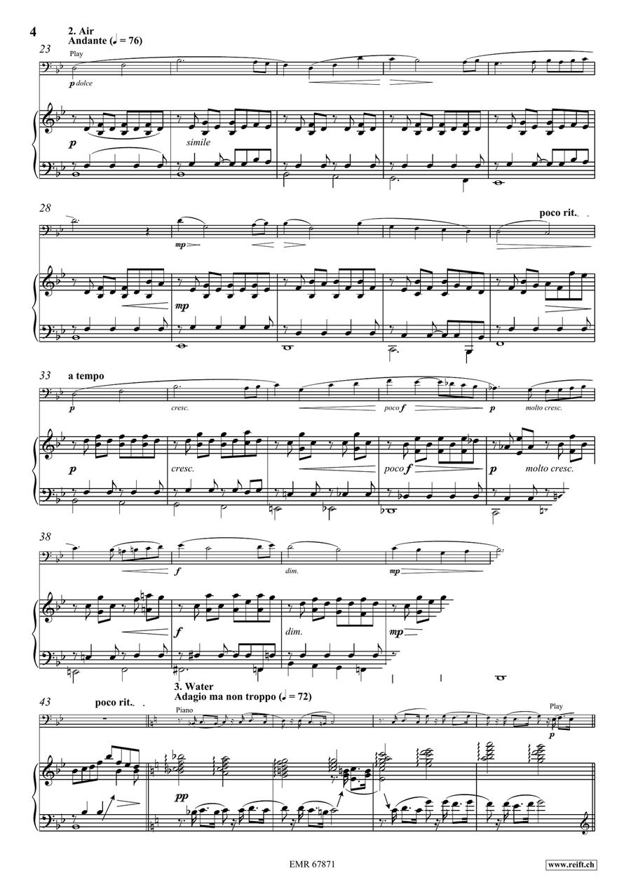 Four Elements Four Elements Double Bass scores gallery preview page 6