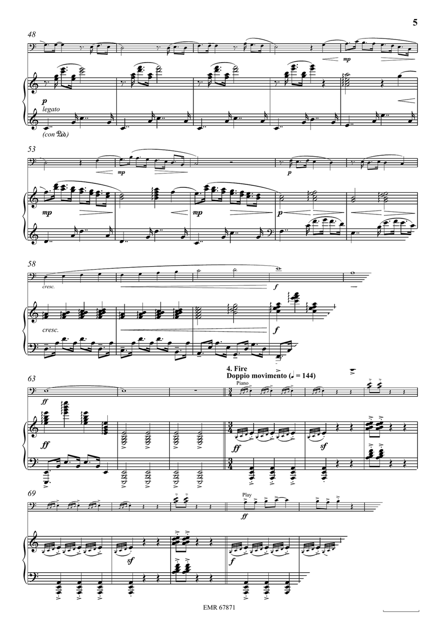 Four Elements Four Elements Double Bass scores gallery preview page 7