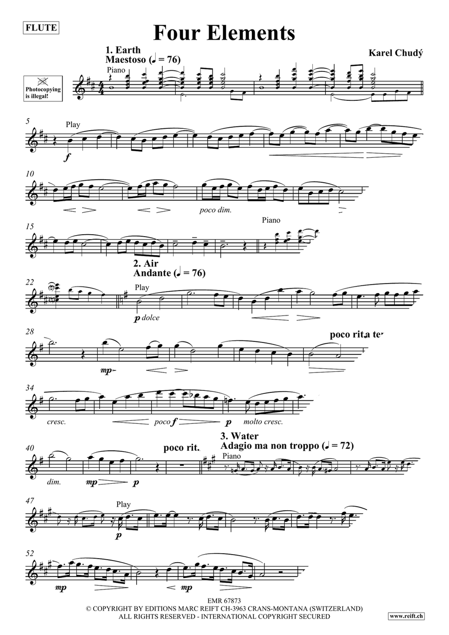 Four Elements Four Elements Flute Solo scores gallery preview page 4