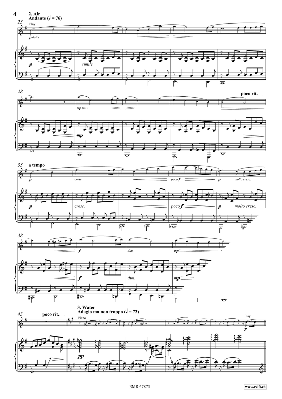 Four Elements Four Elements Flute Solo scores gallery preview page 6