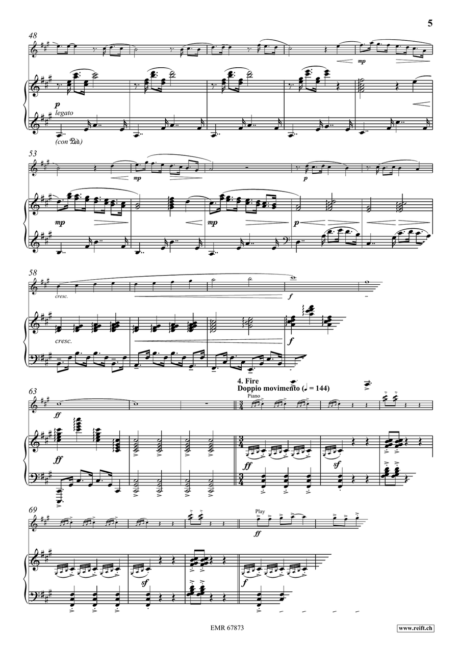 Four Elements Four Elements Flute Solo scores gallery preview page 7