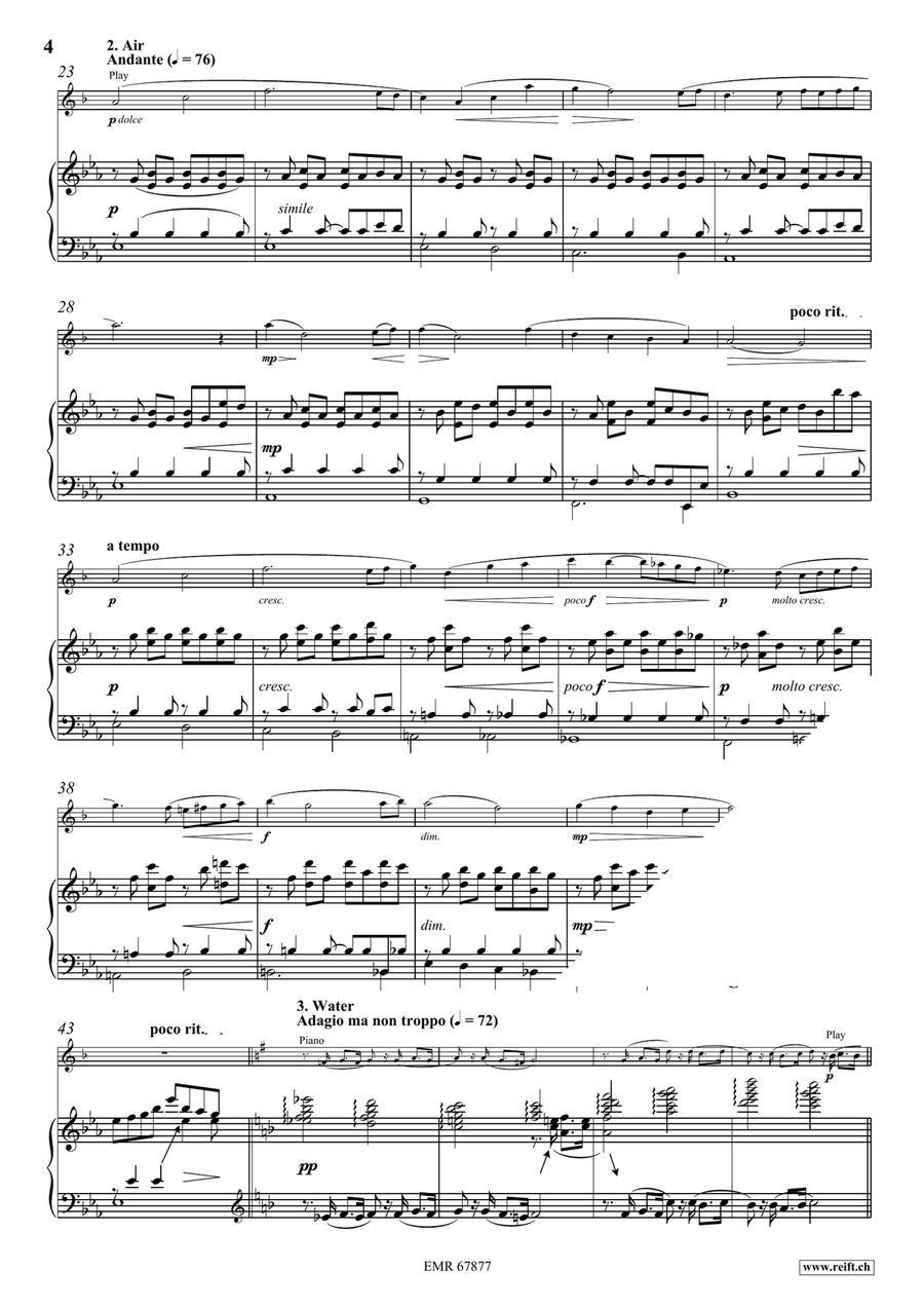Four Elements Four Elements Clarinet Solo scores gallery preview page 6
