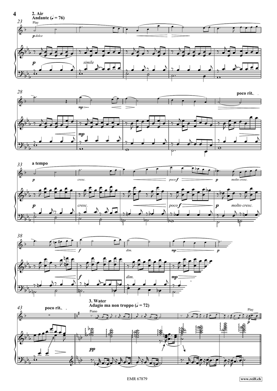 Four Elements Four Elements Soprano Saxophone scores gallery preview page 6