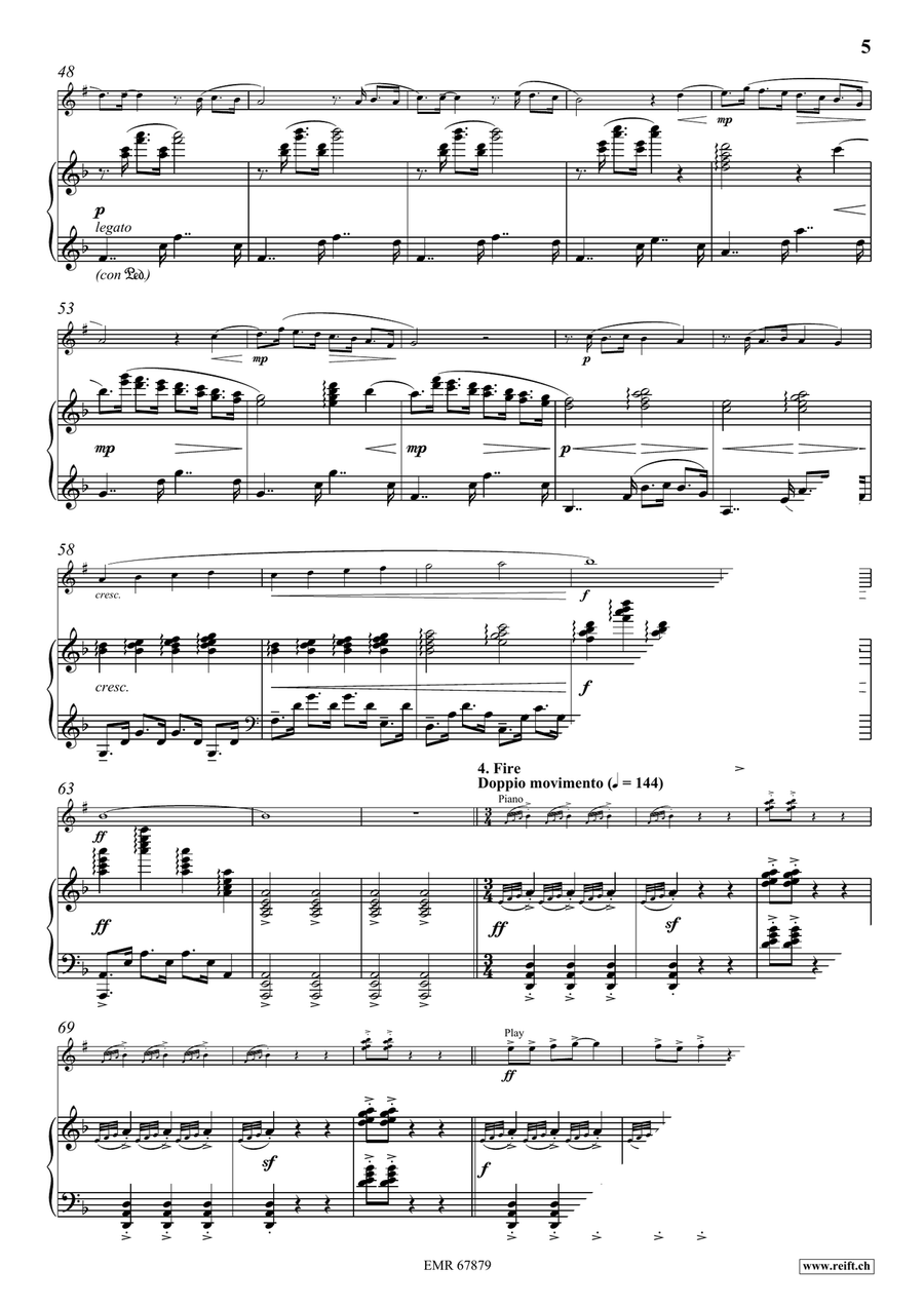 Four Elements Four Elements Soprano Saxophone scores gallery preview page 7