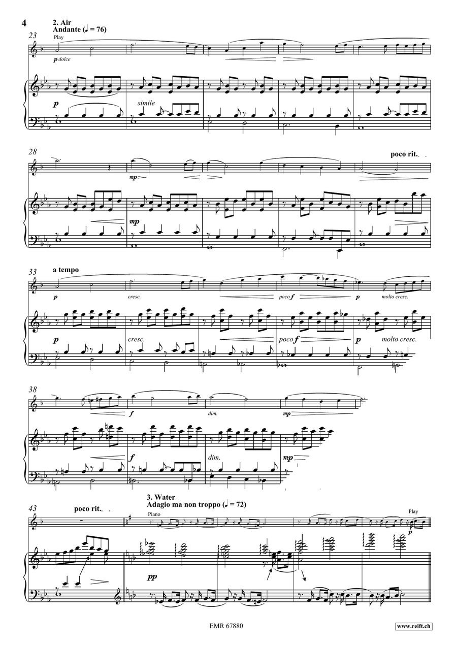 Four Elements Four Elements Tenor Saxophone scores gallery preview page 6