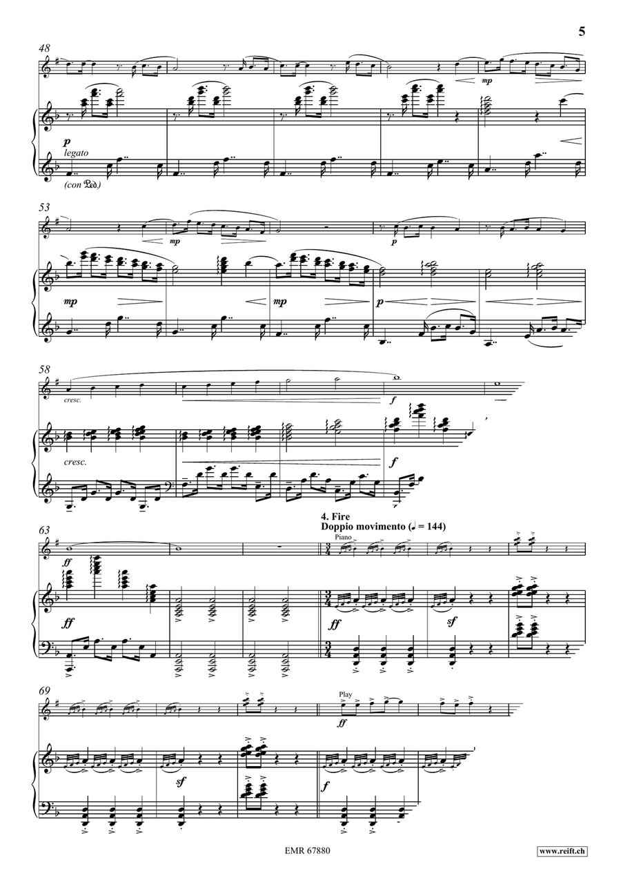 Four Elements Four Elements Tenor Saxophone scores gallery preview page 7