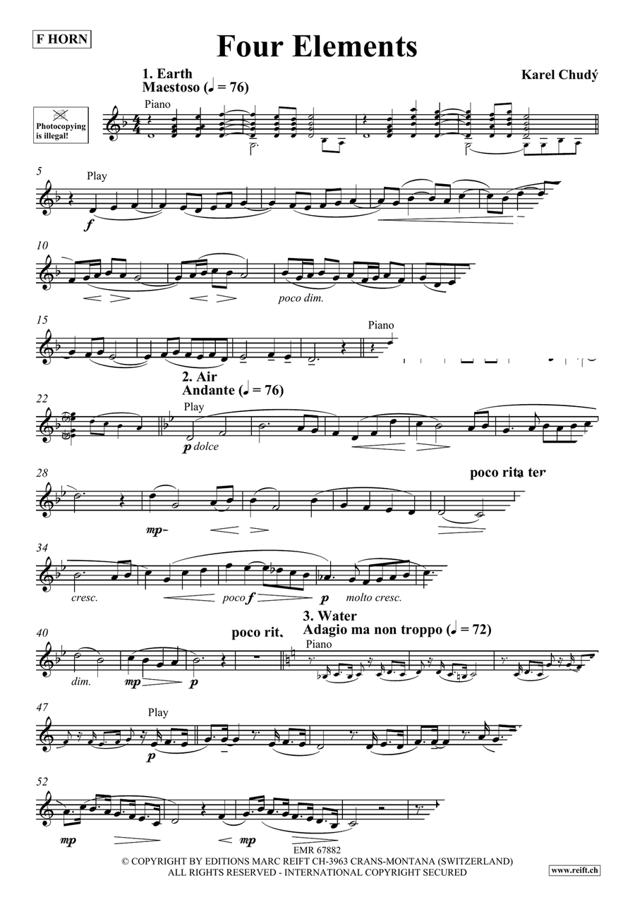 Four Elements Four Elements Horn scores gallery preview page 4