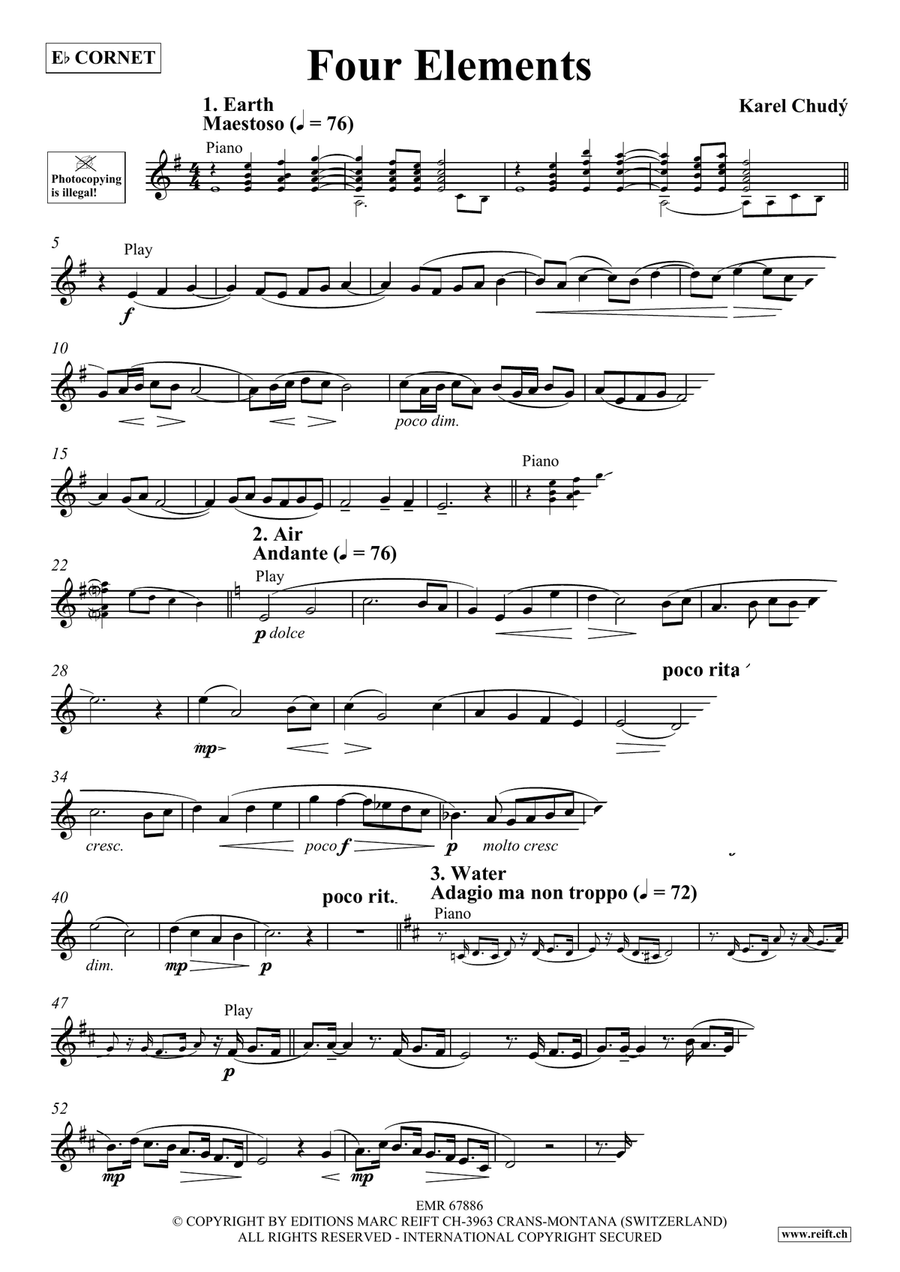 Four Elements Four Elements Cornet scores gallery preview page 4
