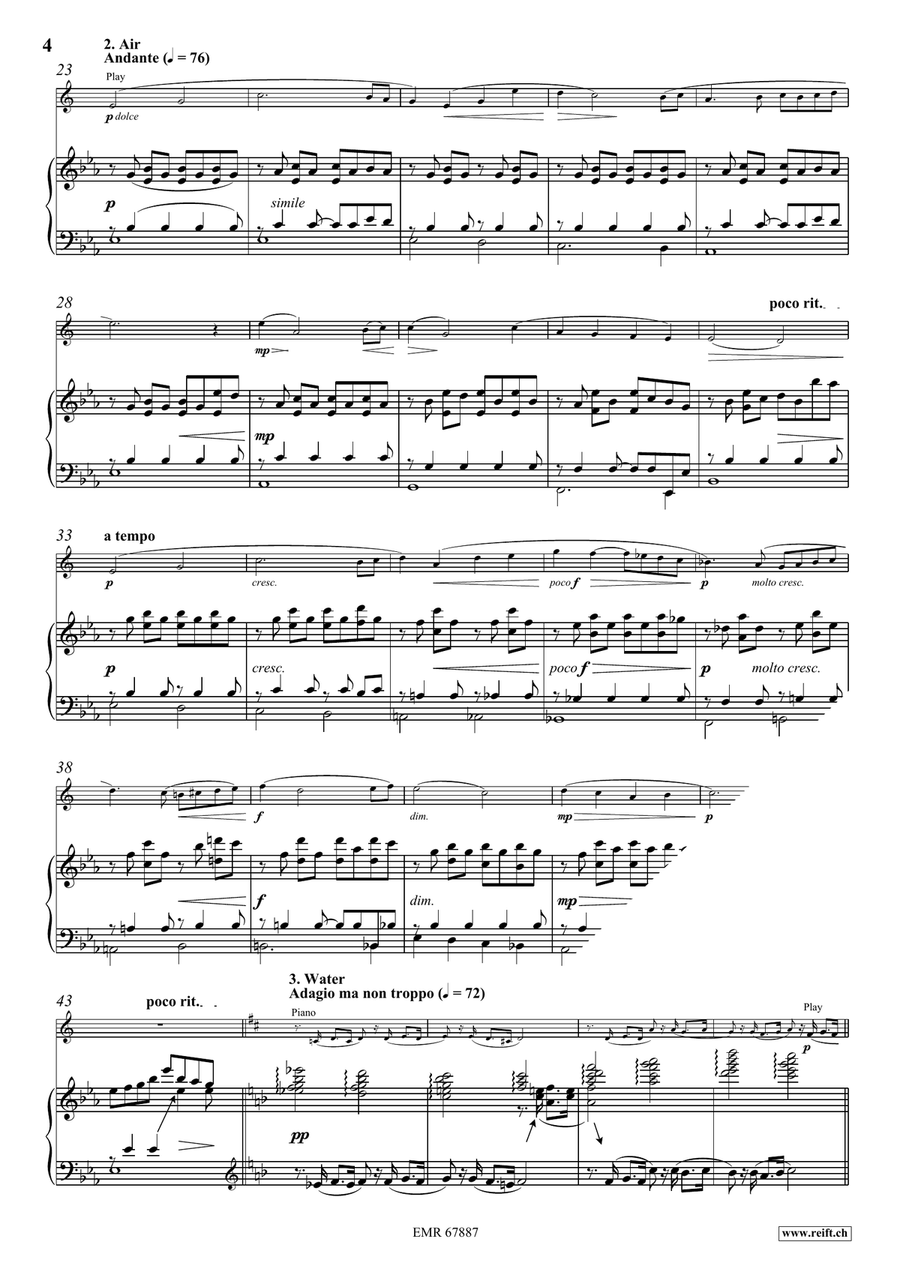 Four Elements Four Elements Voice Solo scores gallery preview page 6