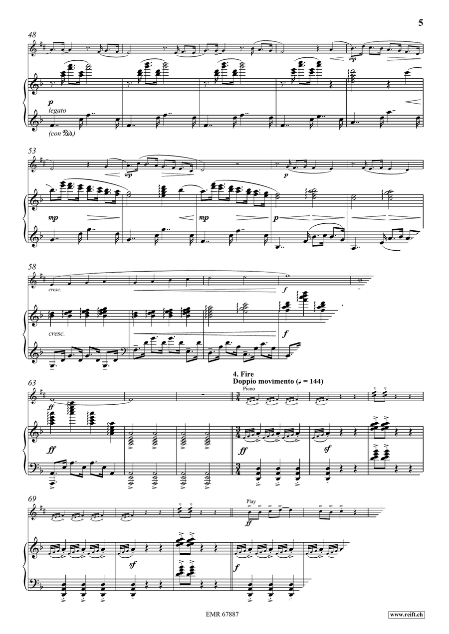 Four Elements Four Elements Voice Solo scores gallery preview page 7