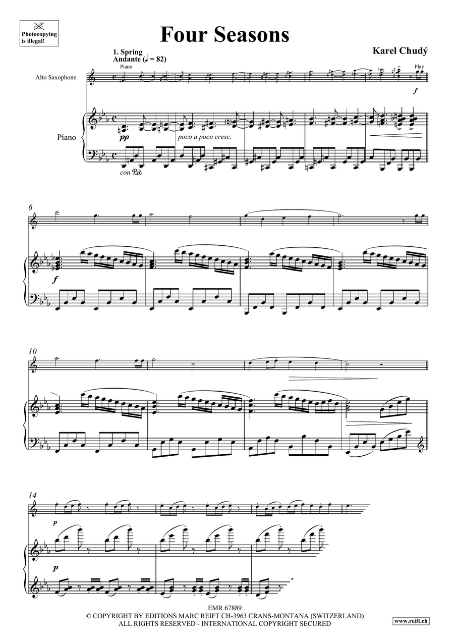 Four Seasons Four Seasons Alto Saxophone scores gallery preview page 5