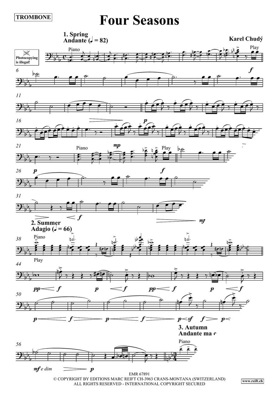 Four Seasons Four Seasons Piano Accompaniment scores gallery preview page 4