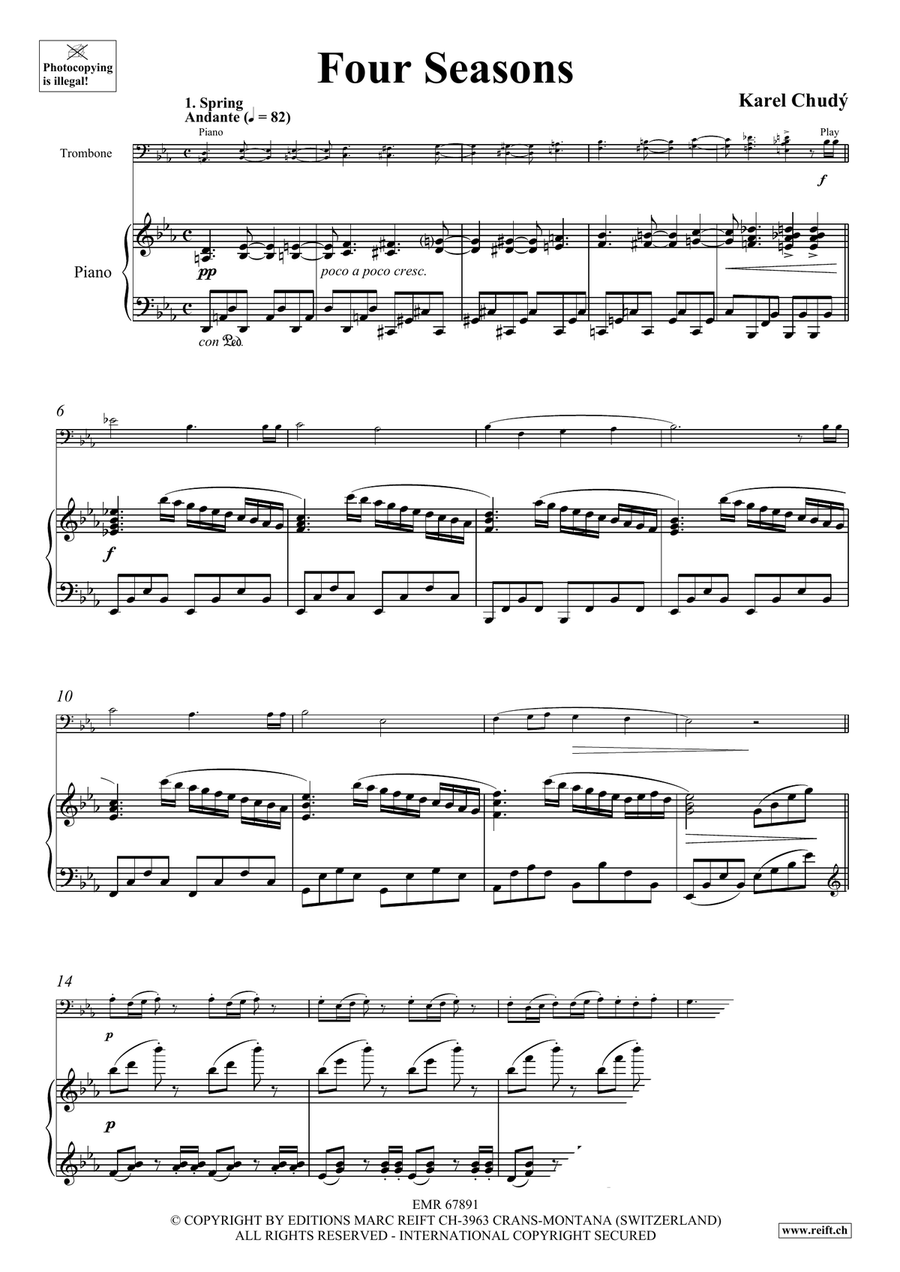 Four Seasons Four Seasons Piano Accompaniment scores gallery preview page 5