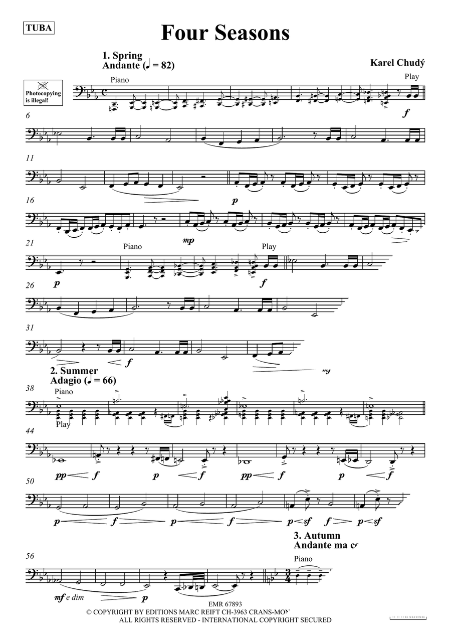 Four Seasons Four Seasons Tuba scores gallery preview page 4