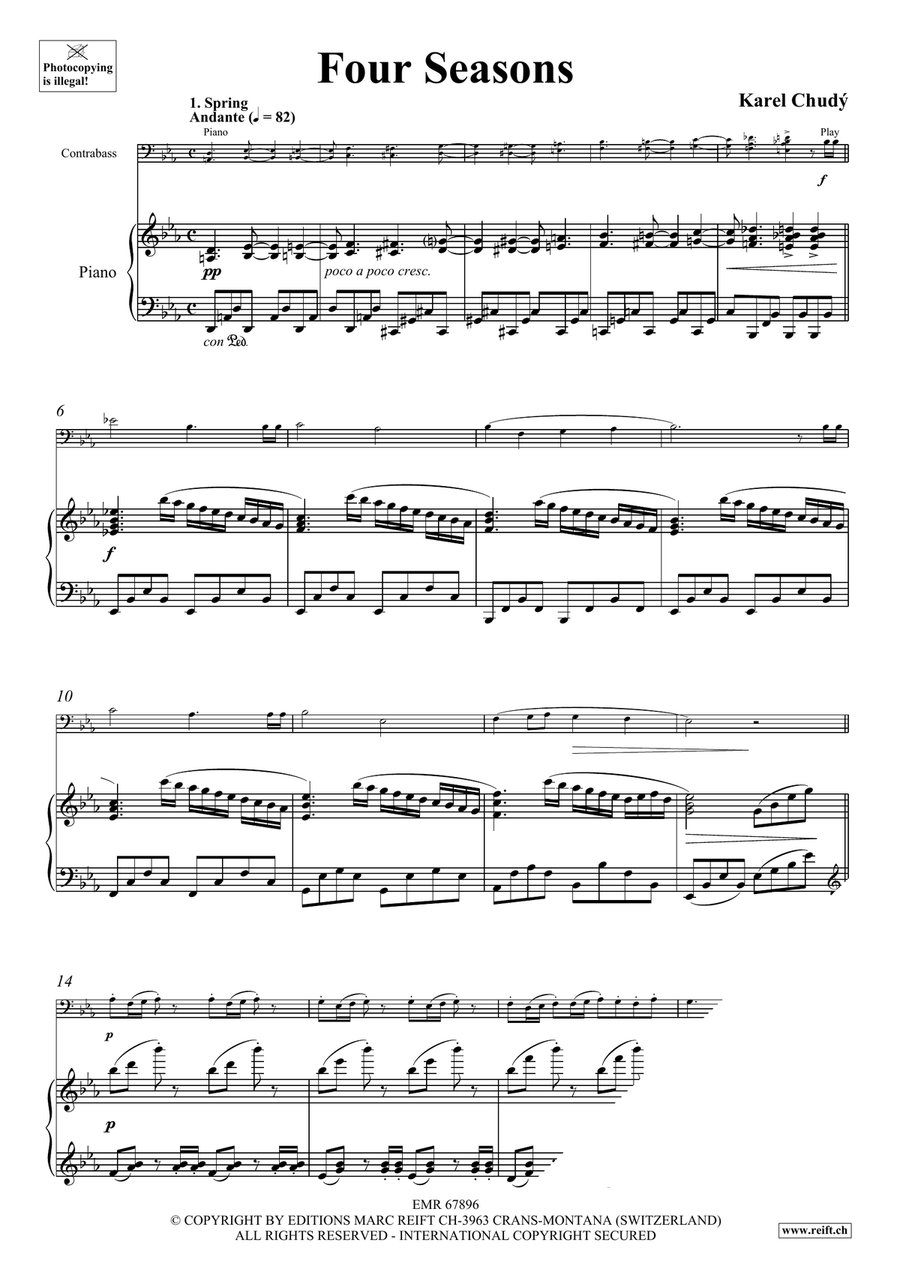 Four Seasons Four Seasons Double Bass scores gallery preview page 5