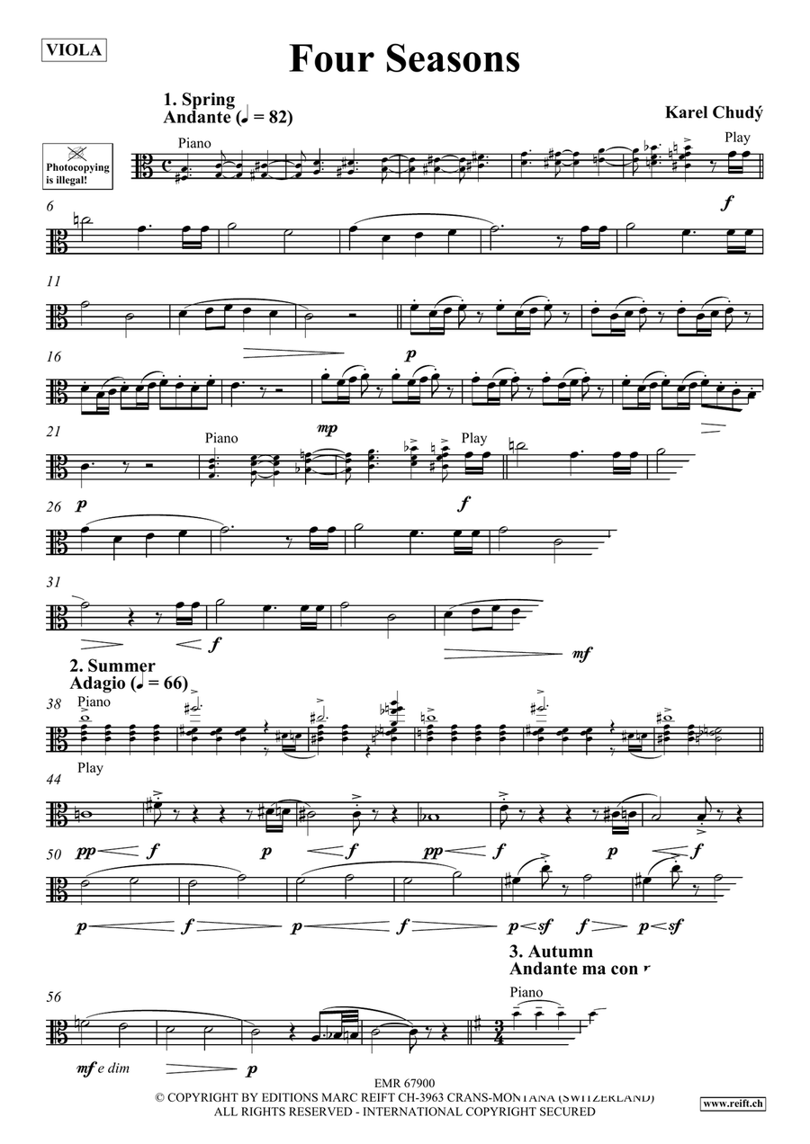 Four Seasons Four Seasons Piano Accompaniment scores gallery preview page 4