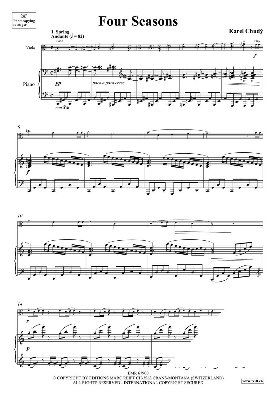 Four Seasons Four Seasons Piano Accompaniment scores gallery preview page 5