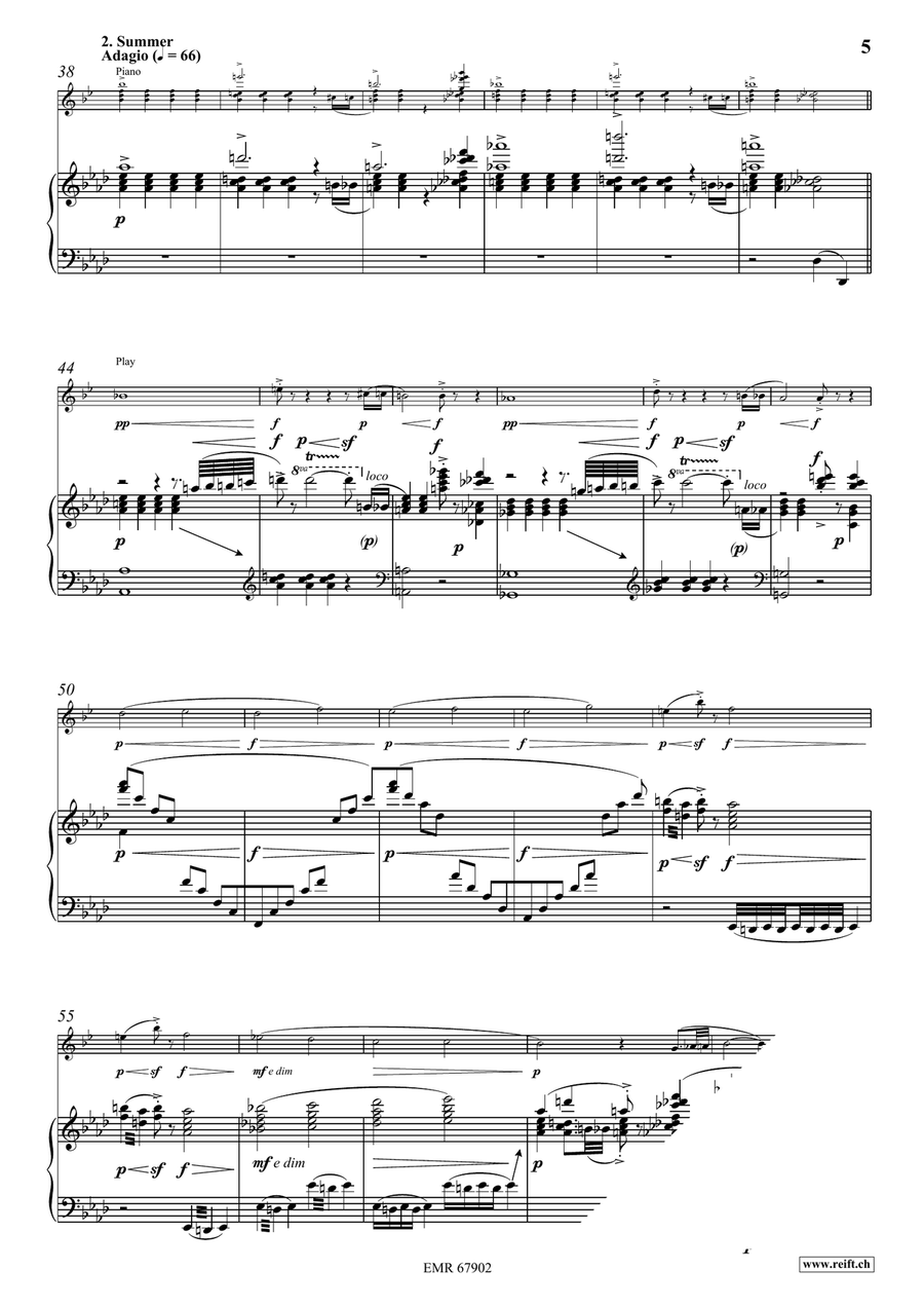 Four Seasons Four Seasons Clarinet Solo scores gallery preview page 6