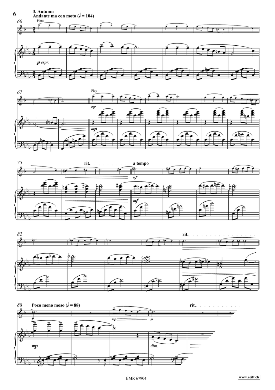 Four Seasons Four Seasons Soprano Saxophone scores gallery preview page 7