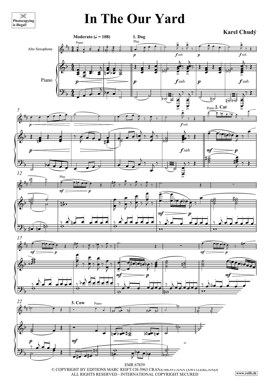In The Our Yard In The Our Yard Alto Saxophone scores gallery preview page 4