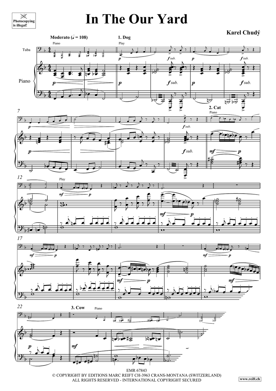 In The Our Yard In The Our Yard Tuba scores gallery preview page 4