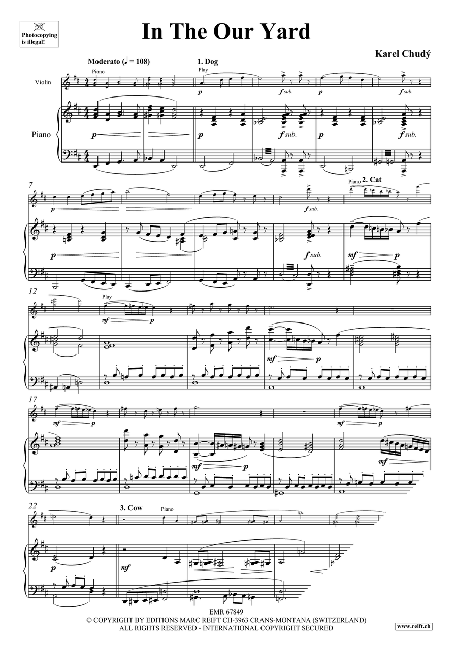 In The Our Yard In The Our Yard Violin Solo scores gallery preview page 4