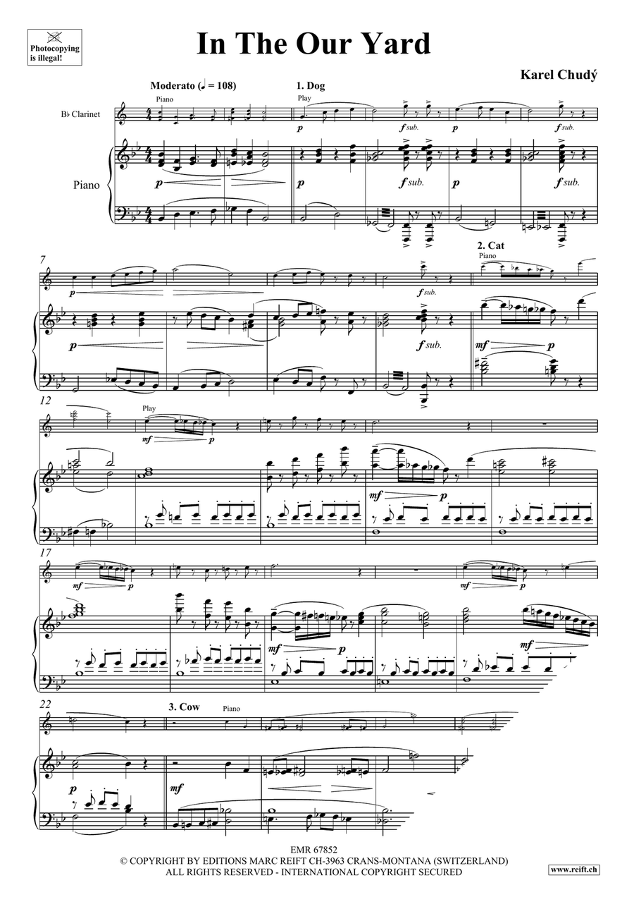 In The Our Yard In The Our Yard Clarinet Solo scores gallery preview page 4