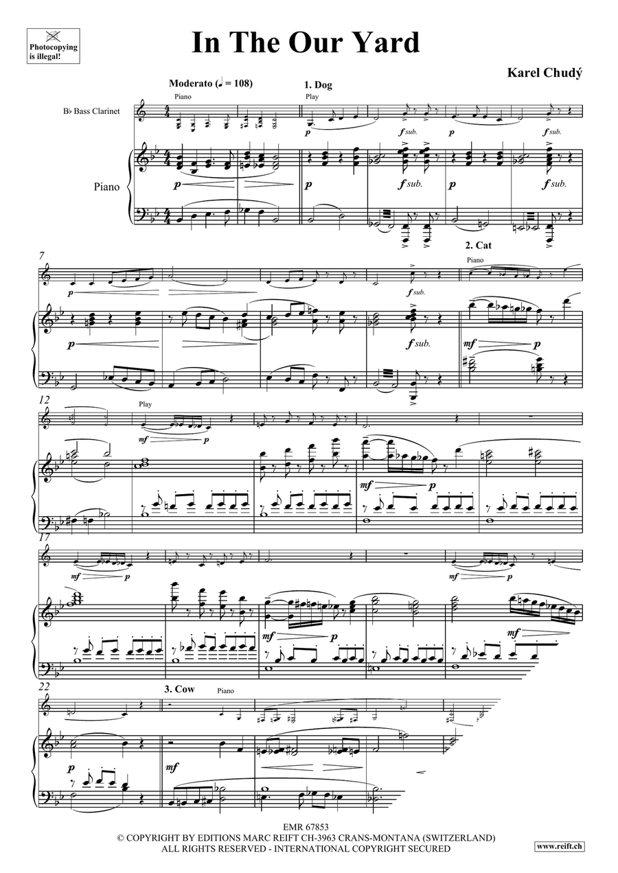 In The Our Yard In The Our Yard Bass Clarinet scores gallery preview page 4
