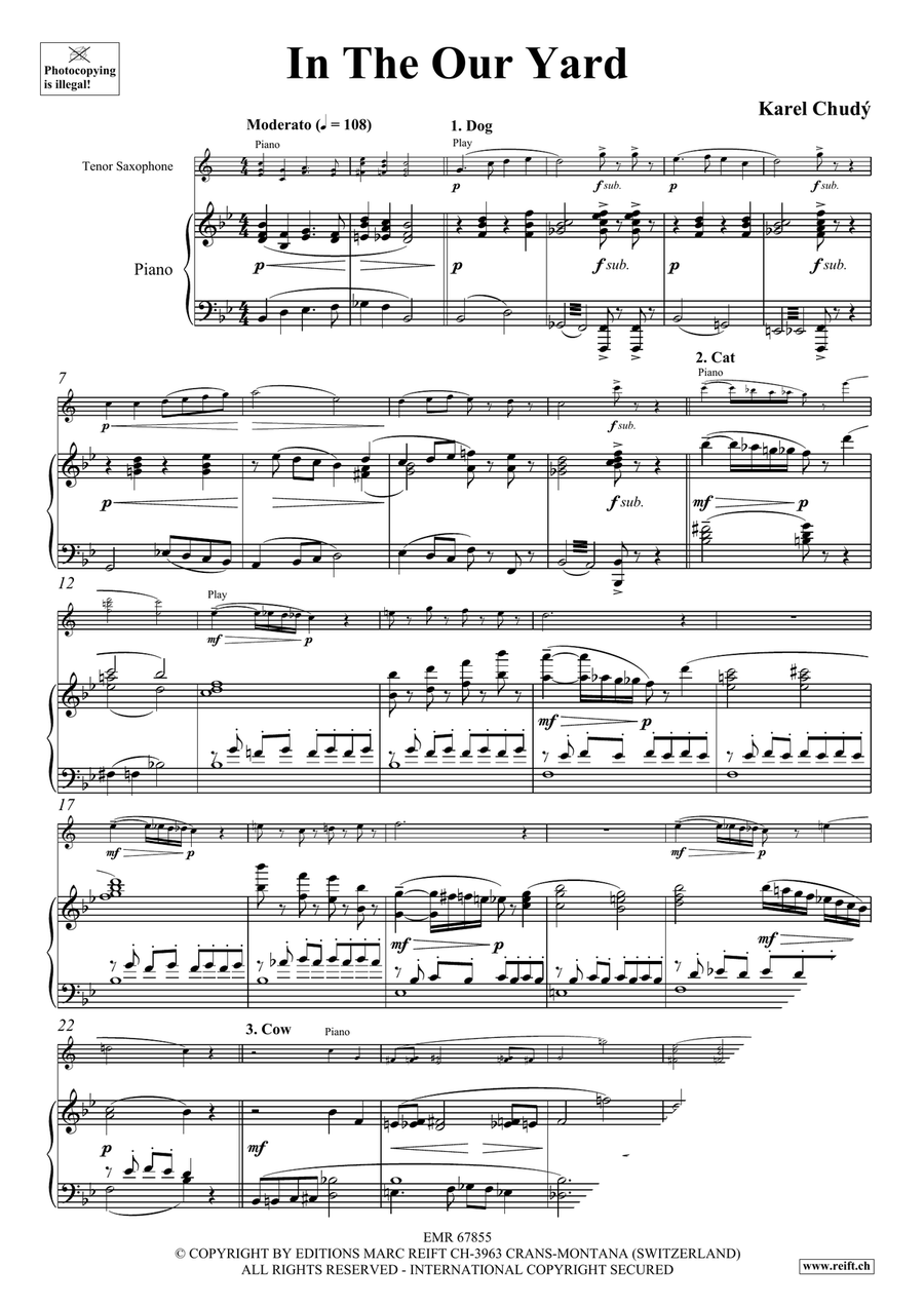 In The Our Yard In The Our Yard Tenor Saxophone scores gallery preview page 4