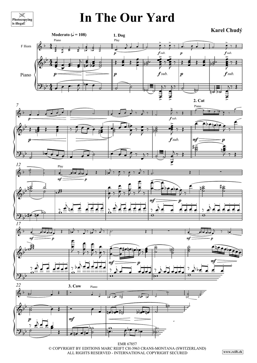 In The Our Yard In The Our Yard Horn scores gallery preview page 4