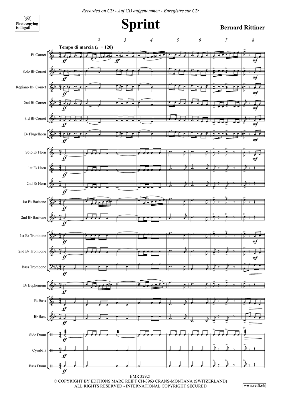 Sprint Sprint Brass Band scores gallery preview page 5