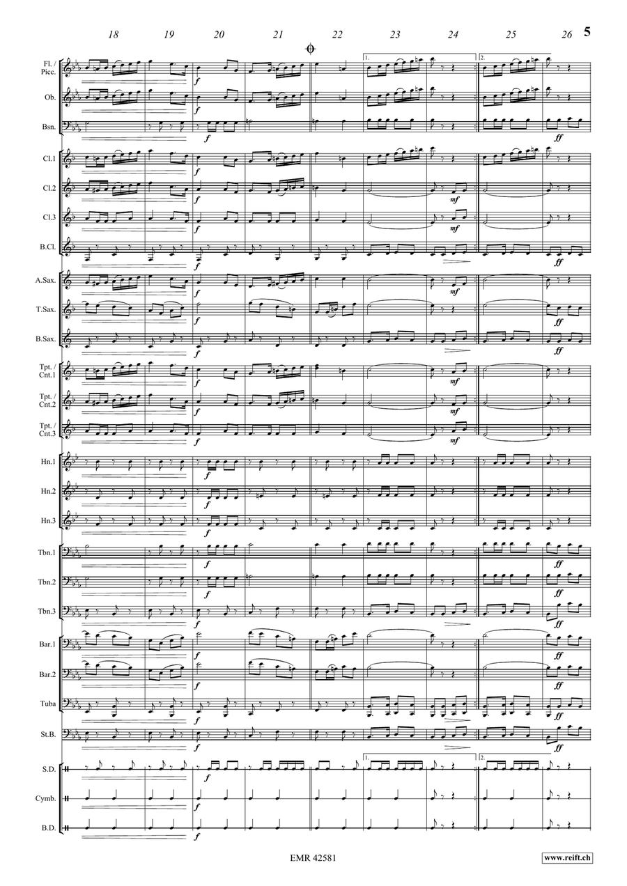 Bingo Bingo Concert Band scores gallery preview page 7