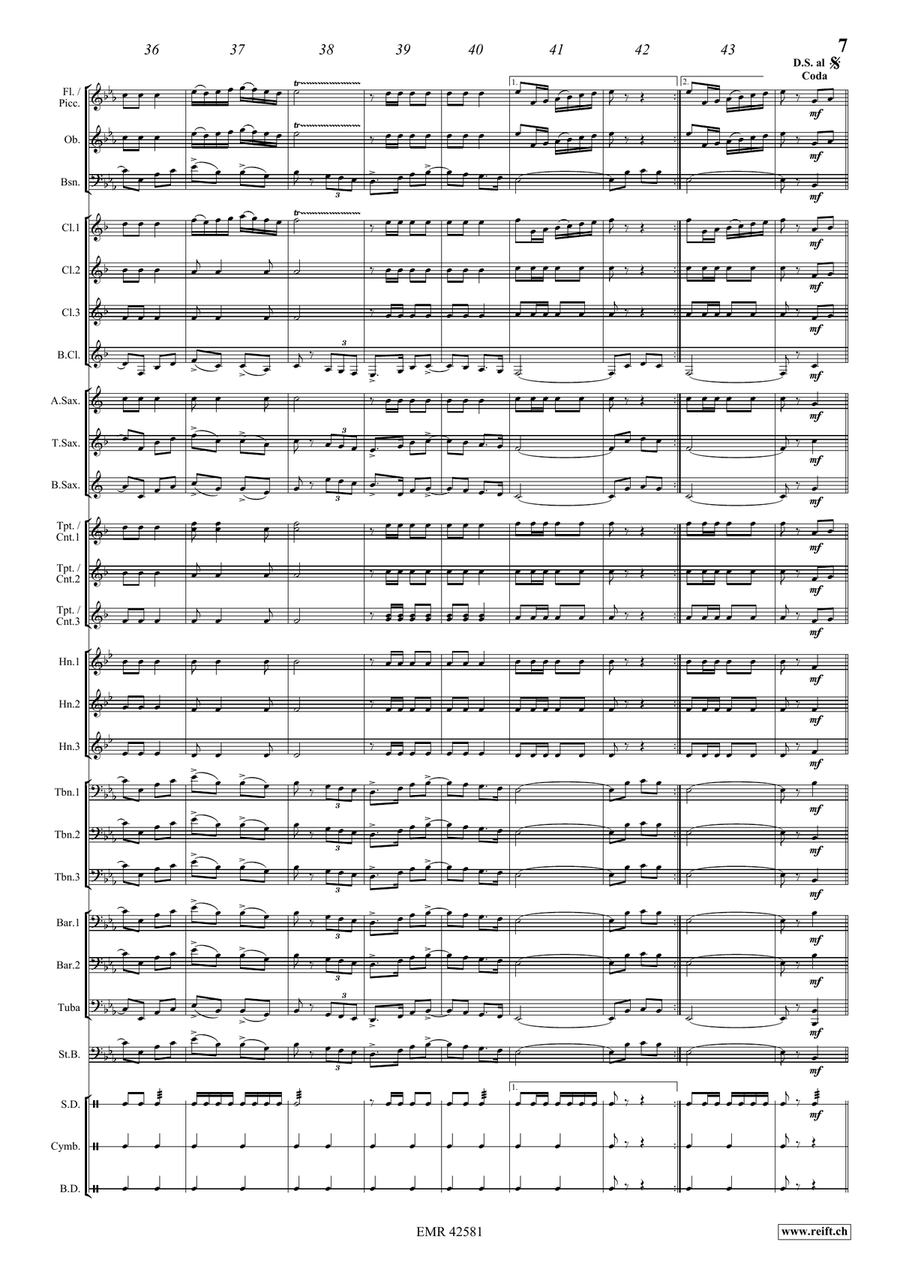 Bingo Bingo Concert Band scores gallery preview page 9