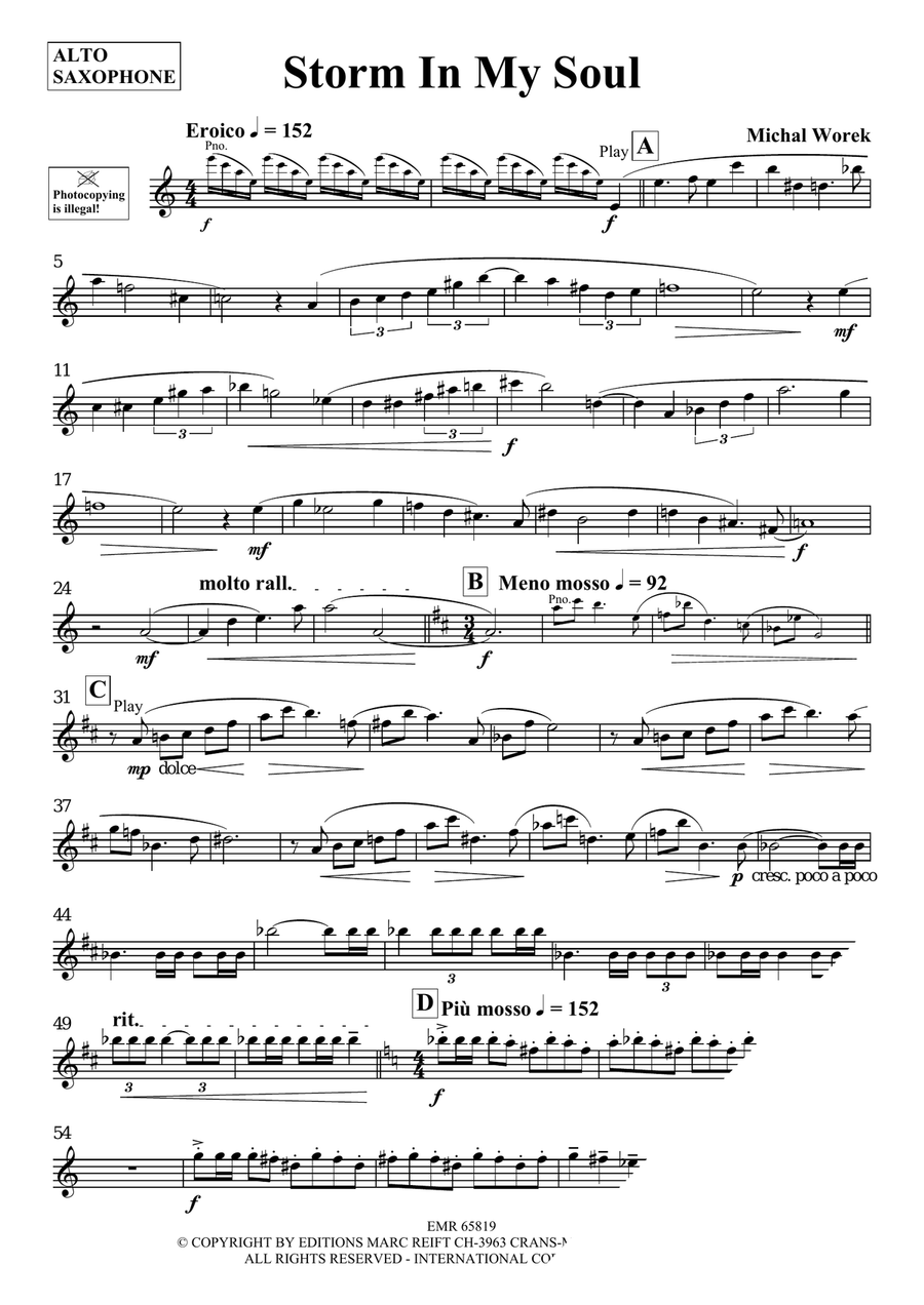 Storm In My Soul Storm In My Soul Alto Saxophone scores gallery preview page 3