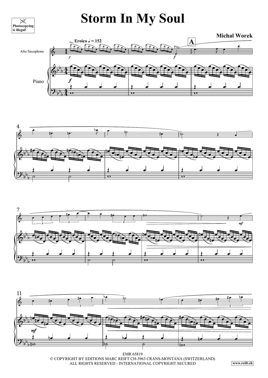 Storm In My Soul Storm In My Soul Alto Saxophone scores gallery preview page 4