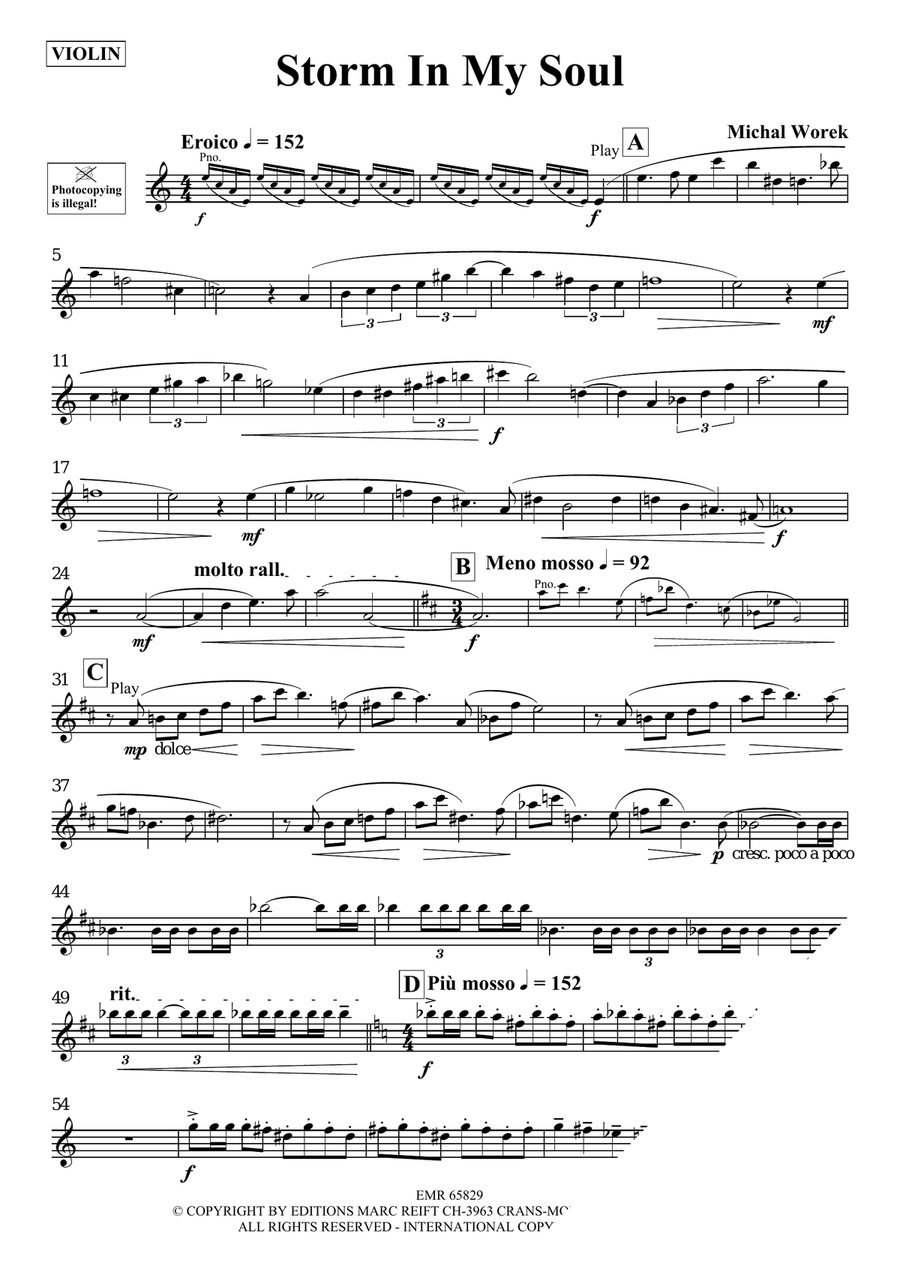 Storm In My Soul Storm In My Soul Violin Solo scores gallery preview page 3