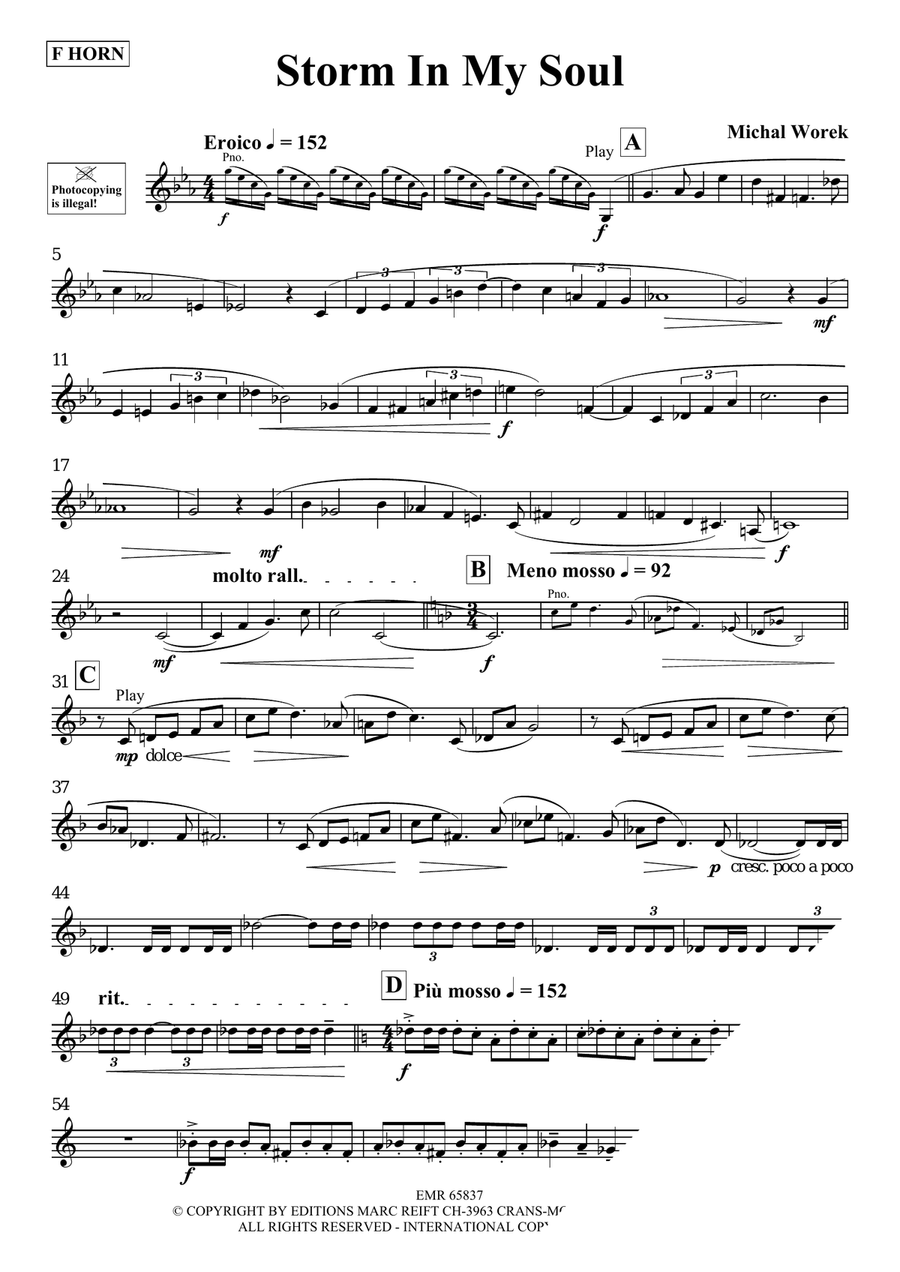Storm In My Soul Storm In My Soul Horn scores gallery preview page 3
