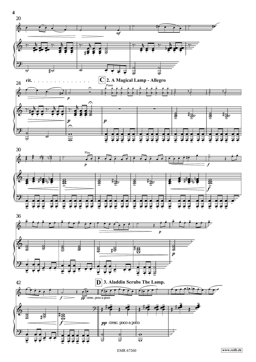 Aladdin Aladdin Violin Solo scores gallery preview page 5