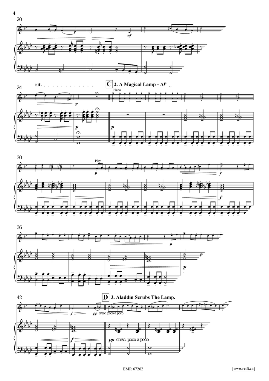 Aladdin Clarinet Solo scores gallery preview page 5